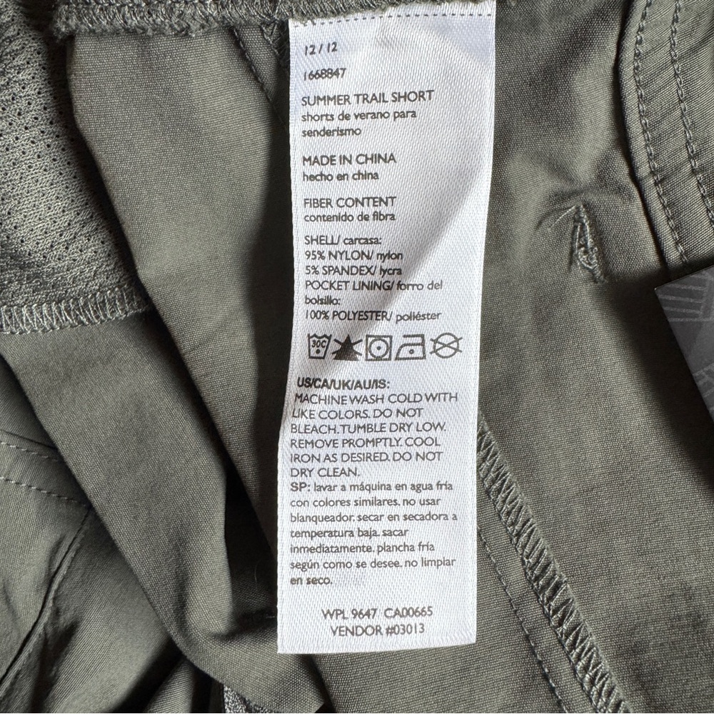 Eddie Bauer Summer Train Short - Olive Green - Size 12 *BRAND NEW* - Picture 8 of 12